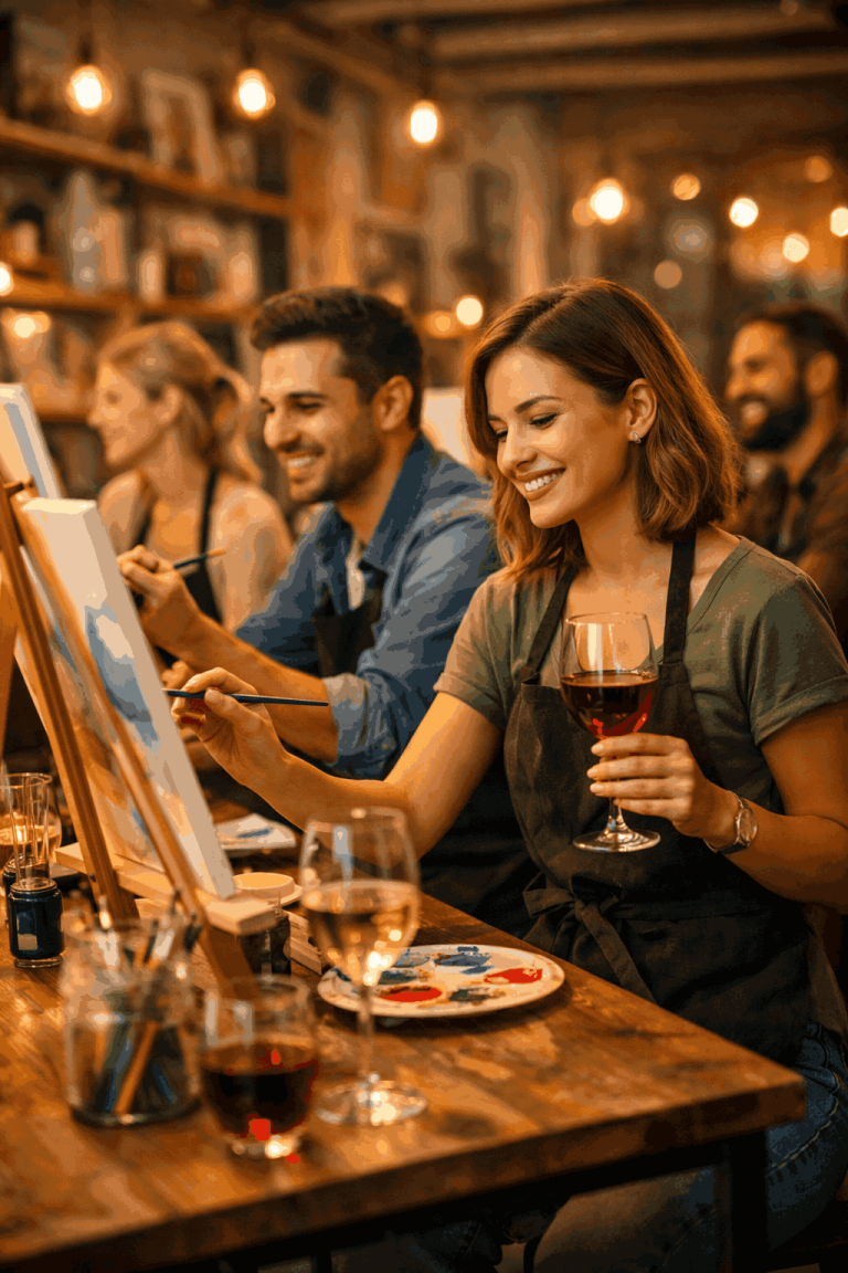 „Защо Paint & Wine е перфектното преживяване за разпускане след работа“