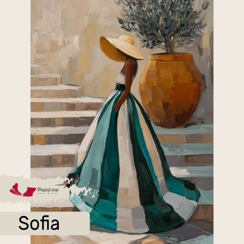 Рисуване и Вино "Зелена елегантност"