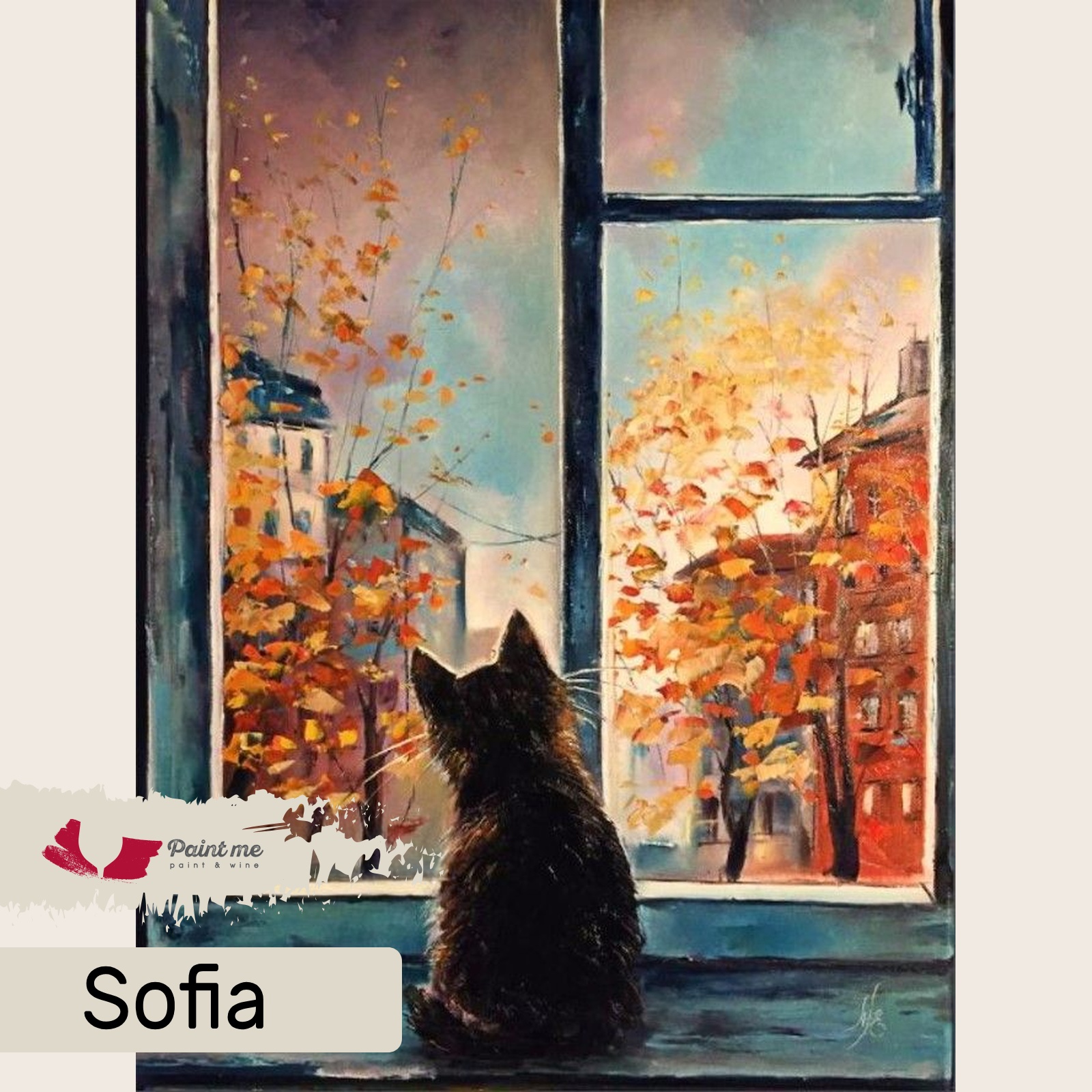 Рисуване и Вино "Котешка есен"